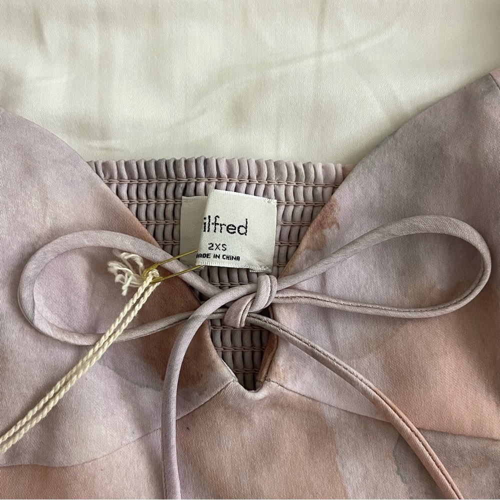 Wilfred Free Novella Long Sleeve Blouse in Birch / Pale Sky - Picture 5 of 5